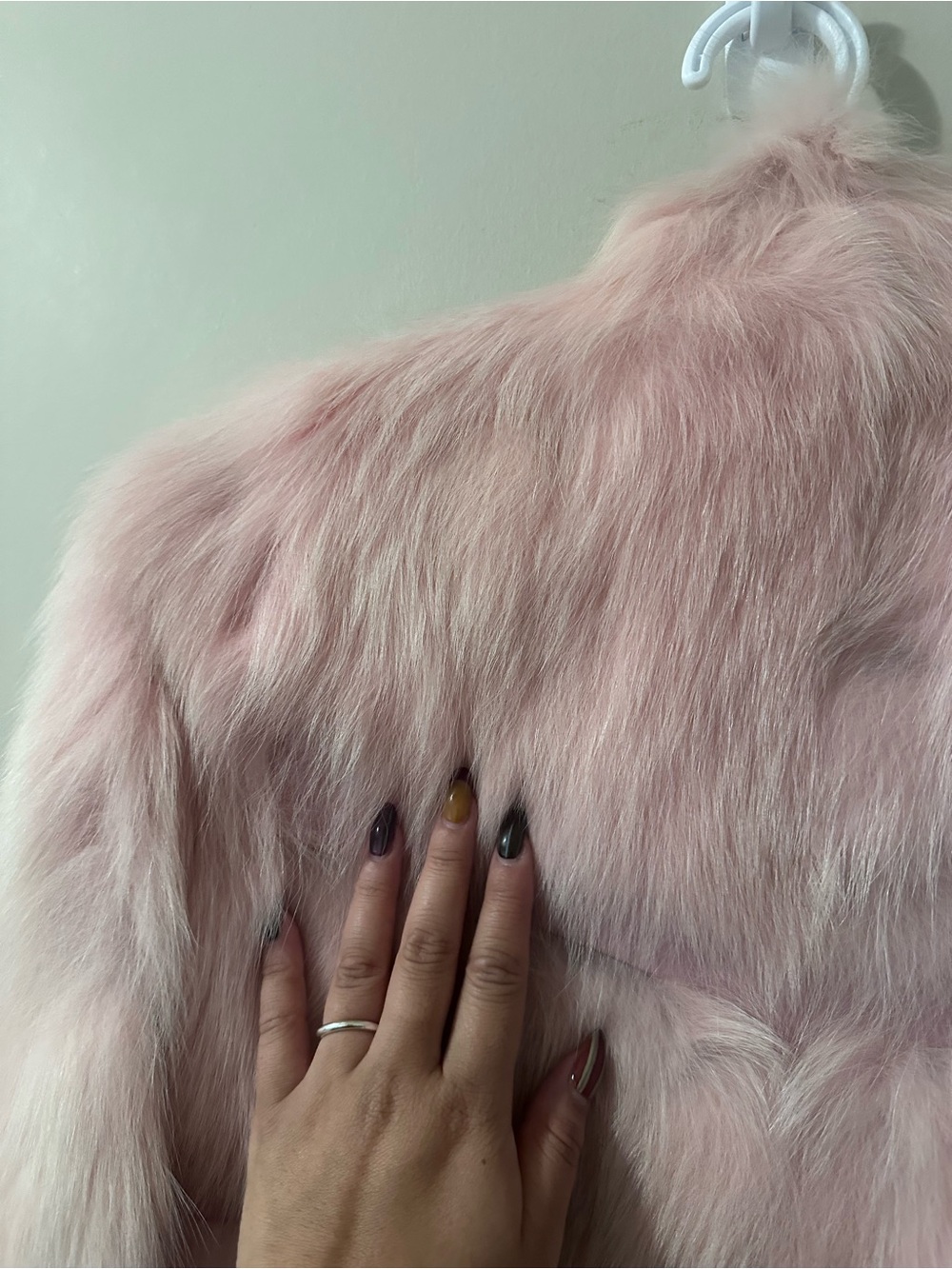 Vintage Pink Rabbit Fur Jacket - Picture 8 of 12